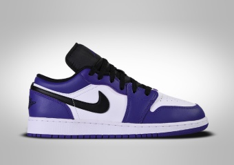 NIKE AIR JORDAN 1 RETRO LOW GS COURT PURPLE WHITE