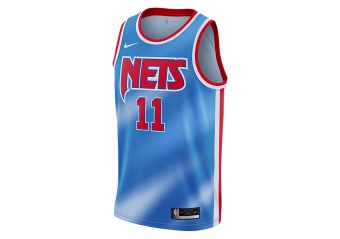 NIKE NBA BROOKLYN NETS KYRIE IRVING CLASSIC EDITION SWINGMAN JERSEY PACIFIC BLUE
