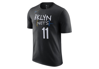 NIKE NBA BROOKLYN NETS KYRIE IRVING CITY EDITION TEE BLACK