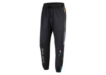 NIKE NBA BROOKLYN NETS SHOWTIME CITY EDITION THERMA FLEX PANTS BLACK