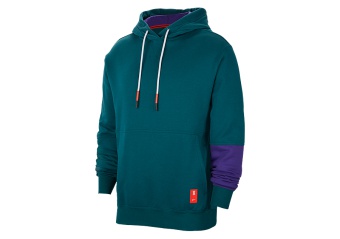 NIKE KYRIE IRVING PULLOVER HOODIE DARK ATOMIC TEAL