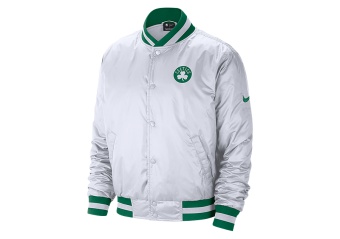 NIKE NBA BOSTON CELTICS CITY EDITION COURTSIDE JACKET WHITE