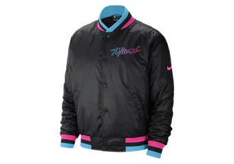 NIKE NBA MIAMI HEAT CITY EDITION COURTSIDE JACKET BLACK