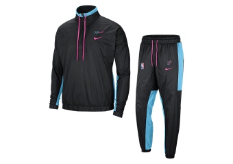 NIKE NBA MIAMI HEAT CITY EDITION COURTSIDE TRACKSUIT BLACK
