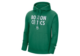 NIKE NBA BOSTON CELTICS CITY EDITION LOGO PULLOVER FLEECE HOODIE CLOVER
