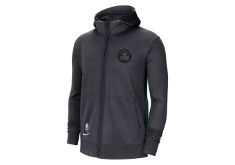 NIKE NBA BOSTON CELTICS SHOWTIME CITY EDITION THERMA FLEX HOODIE ANTHRACITE