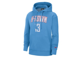 NIKE NBA HOUSTON ROCKETS JAMES HARDEN CITY EDITION ESSENTIAL PULLOVER HOODIE COAST
