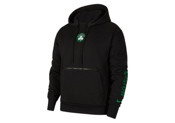 NIKE NBA BOSTON CELTICS COURTSIDE CITY EDITION PULLOVER HOODIE BLACK