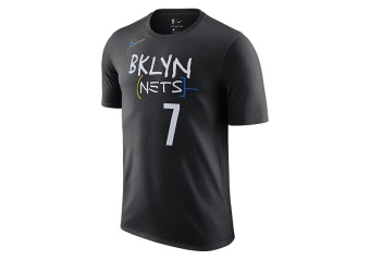 NIKE NBA BROOKLYN NETS KEVIN DURANT CITY EDITION TEE BLACK