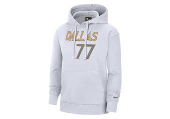 NIKE NBA DALLAS MAVERICKS LUKA DONČIĆ CITY EDITION PULLOVER HOODIE WHITE