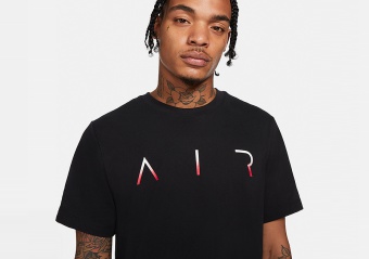 NIKE AIR JORDAN JUMPMAN AIR HBR CREW TEE BLACK
