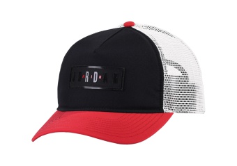 NIKE AIR JORDAN JUMPMAN AIR CLASSIC99 TRUCKER CAP BLACK GYM RED