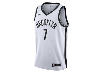 NIKE NBA BROOKYN NETS KEVIN DURANT ASSOCIATION EDITION SWINGMAN JERSEY WHITE