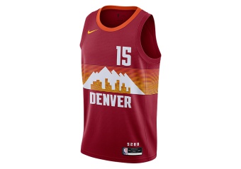 NIKE NBA DENVER NUGGETS NIKOLA JOKIĆ CITY EDITION SWINGMAN JERSEY TEAM CRIMSON