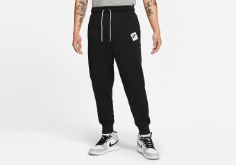 NIKE AIR JORDAN JUMPMAN CLASSICS FLEECE PANTS BLACK