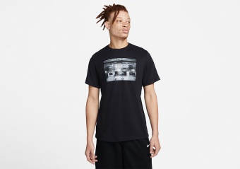 NIKE DRI-FIT PHOTO BASKETBALL TEE BLACK
