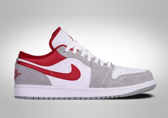 NIKE AIR JORDAN 1 RETRO LOW SMOKE GREY GYM RED