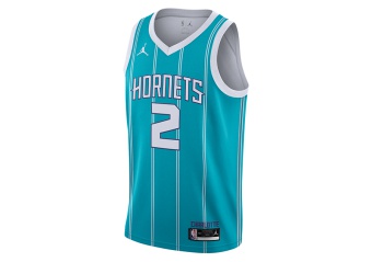 NIKE NBA CHARLOTTE HORNETS LAMELO BALL SWINGMAN JERSEY ICON EDITION RAPID TEAL