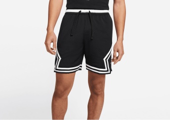 NIKE AIR JORDAN DRI-FIT SPORT DIAMOND SHORTS BLACK