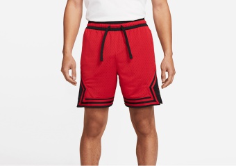 NIKE AIR JORDAN DRI-FIT SPORT DIAMOND SHORTS GYM RED