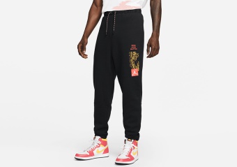 NIKE AIR JORDAN ESSENTIALS MOUNTAINSIDE GRAPHIC PANTS BLACK