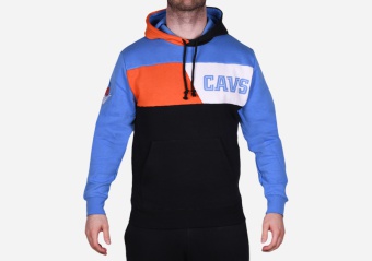 MITCHELL & NESS COLOR BLOCKED FLEECE HOODIE CLEVELAND CAVALIERS