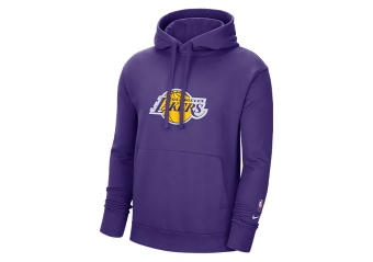 NIKE NBA LOS ANGELES LAKERS FLEECE ESSENTIALS HOODIE FIELD PURPLE