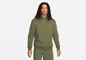 NIKE AIR JORDAN ESSENTIAL FLEECE HOODIE MEDIUM OLIVE