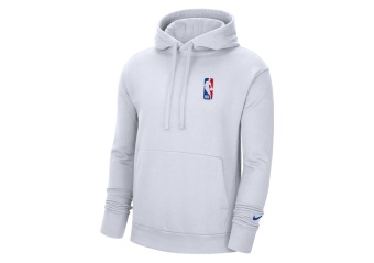 NIKE NBA TEAM 31 ESSENTIAL FLEECE PULLOVER HOODIE WHITE