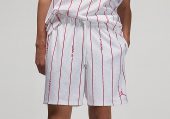 NIKE AIR JORDAN ESSENTIALS PRINTED SHORTS WHITE