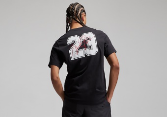 NIKE AIR JORDAN ESSENTIALS FLIGHT 23 CREW TEE BLACK