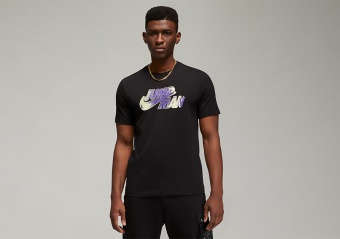 NIKE AIR JORDAN JUMPMAN GRAPHIC TEE BLACK