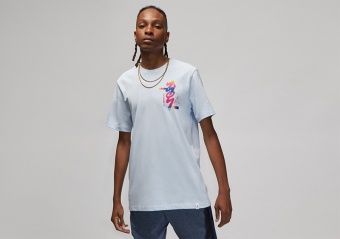 NIKE AIR JORDAN ZION SEASONAL TEE WHITE