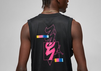 NIKE AIR JORDAN ZION DRI-FIT TANK TOP BLACK