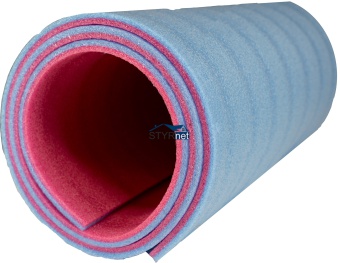 Karimata MATA turystyczna 180cm x 50cm różowo-niebieska DO FITNESS ĆWICZEŃ POD NAMIOT BIWAK