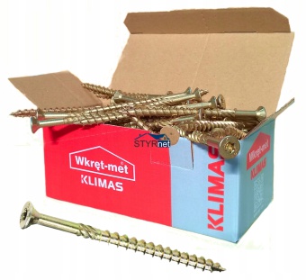 WKRĘTY CIESIELSKIE 8x100 TORX ŁEB STOŻKOWY STOŻKOWE 50szt 8mm x 100mm