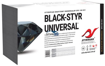 STYROPIAN STYRMANN BLACK-STYR UNIVERSAL EPS 100 FUNDAMENT/PODŁOGA/FASADA + FREZ paczka /detal - WYSYŁAMY KURIEREM !