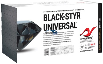 STYROPIAN STYRMANN BLACK-STYR UNIVERSAL EPS 100 FUNDAMENT/PODŁOGA/FASADA FREZOWANY / HURT WYCENIAMY!