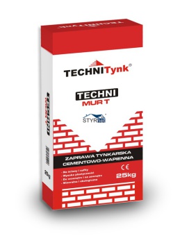 ZAPRAWA TYNKARSKA CEMENTOWA 48 SZT PO 25 KG = 1200 KG TECHNItynk