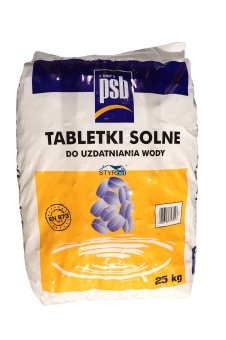 SÓL W TABLETKACH 25 KG PASTYLKI ZMIĘKCZACZ WODY PSB