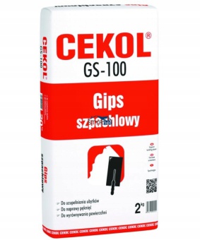 CEKOL GIPS SZPACHLOWY GS-100 DO WYRÓWNYWANIA 2kg