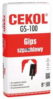 CEKOL GIPS SZPACHLOWY GS-100 DO WYRÓWNYWANIA 5kg