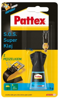 PATTEX KLEJ Z PĘDZELKIEM S.O.S. SUPER KLEJ 5g