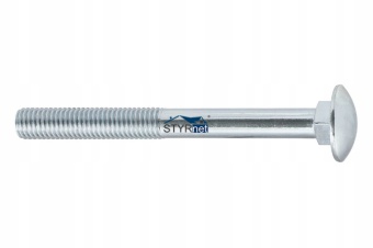 ŚRUBA ZAMKOWA Z ŁBEM GRZYBKOWYM M 12x200mm OCYNKOWANA - 1 szt