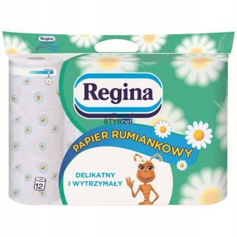 REGINA PAPIER TOALETOWY RUMIANKOWY ZAPACHOWY 12 SZTUK