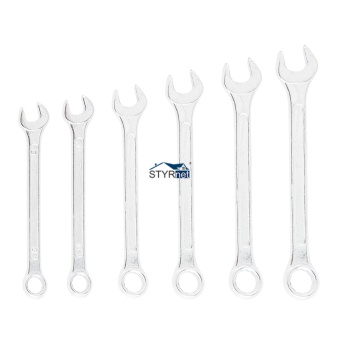 Klucze płasko-oczkowe 8-17 mm zestaw 6 szt Top Tools