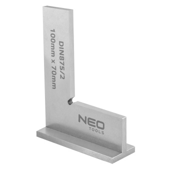 Kątownik z podstawą DIN875/2 100x70mm NEO TOOLS
