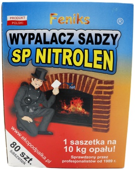Wypalacz sadzy do pieca SP Nitrolen 80x5g Podpałka FENIKS