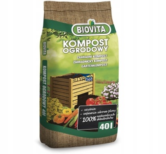 KOMPOST OGRODNICZY BIOVITA BIO NAWÓZ ZIEMIA 40L