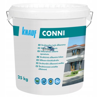 KNAUF TYNK SILIKONOWY CONNI S BARANEK 1,5mm 25kg BAZA BIAŁA